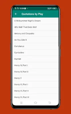 Works of William Shakespeare android App screenshot 9