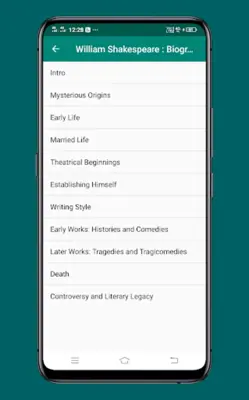 Works of William Shakespeare android App screenshot 1